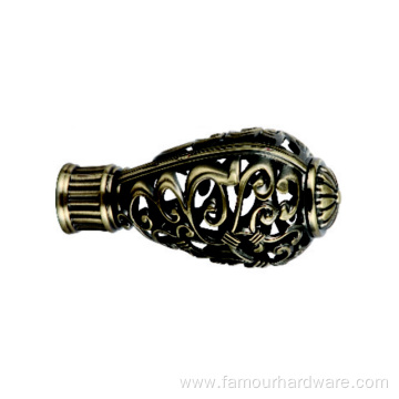 Classic Carved Hardware Curtain Rod